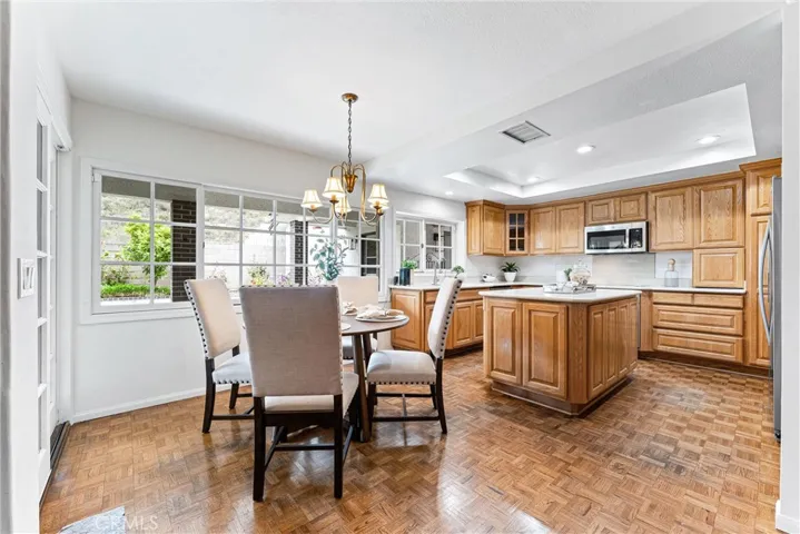 Light filled kitchen dining area.