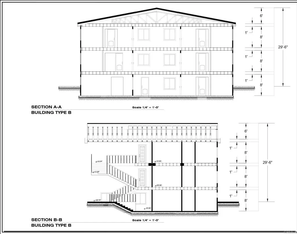 Building B - Sections