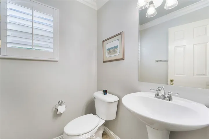 Powder bath downstairs.