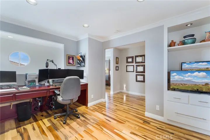 The third bedroom is currently modeled as an open office but can be easily converted.
