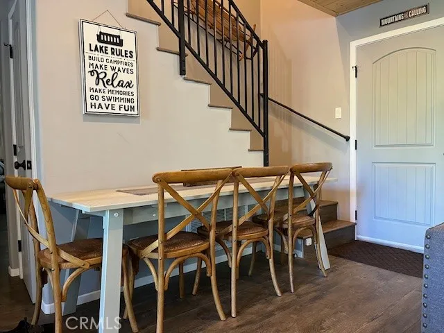 Dining Table easily goes out to Deck