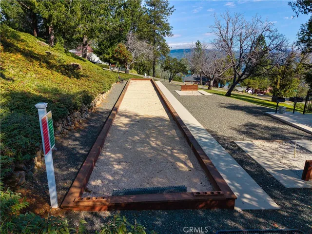 Clubhouse bocce court