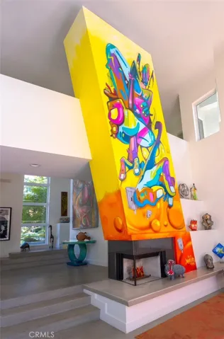 Floor to ceiling art created by ManOne. Photo Cred, Paul Hinckley