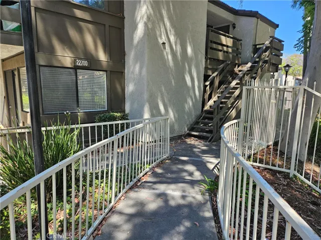 Walkway to the unit
