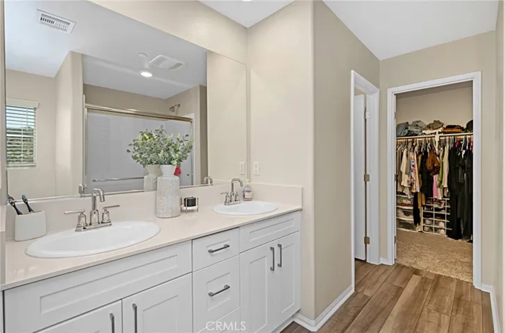 Primary Bathroom with Walk-In Closet