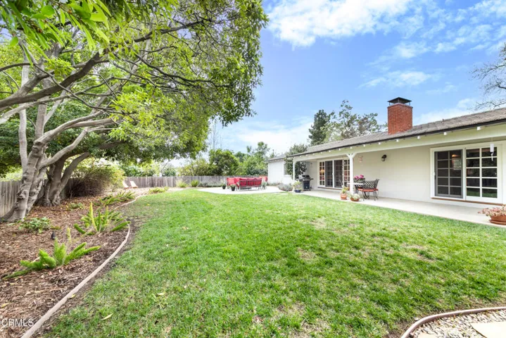Beautiful flat, grassy yard.