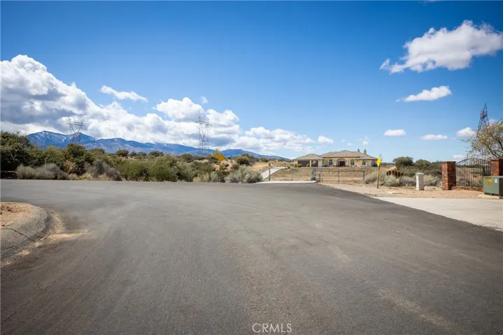 Street view towards house