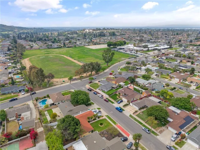 Aerial view of surrounding area
