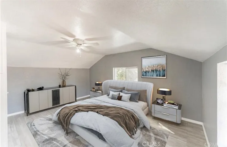 front unit bedroom with virtual staging