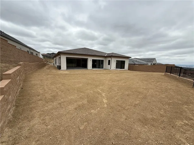 Rear Elevation: Silverado Coastal Contemporary - Ridge at Bella Vista Collection - Photos of actual home.  Home still under construction.