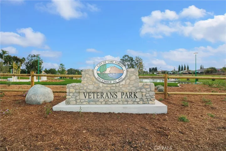 Veterans Park is a 14 minute drive