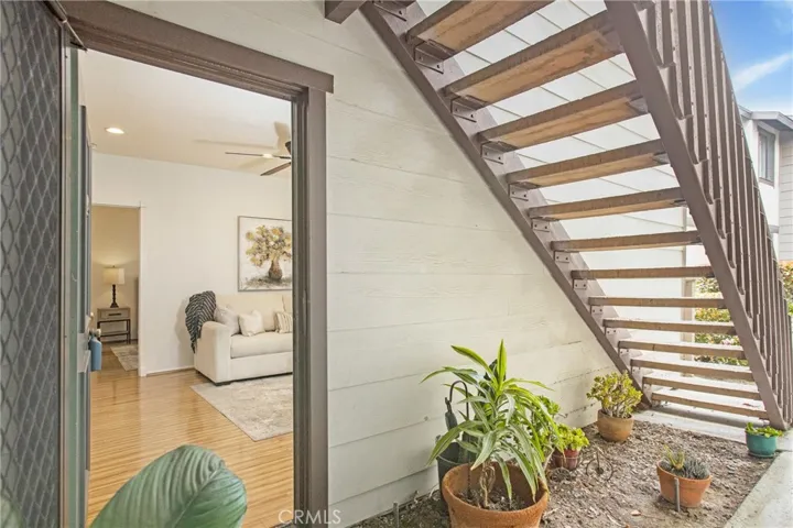 Customize your front door area to your liking with flowers or succulents