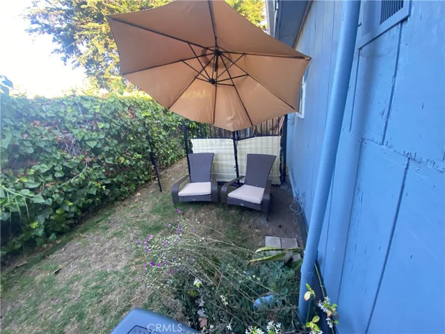 Unit C back yard