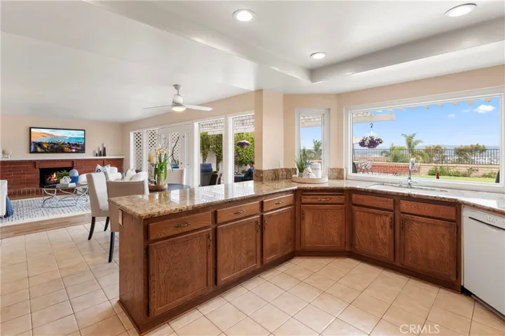 Natural lights abounds from this lovely open floor plan