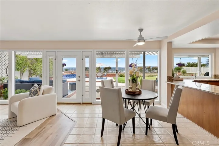 Spectacular panoramic view from the kitchen, breakfast nook, family room & dining room