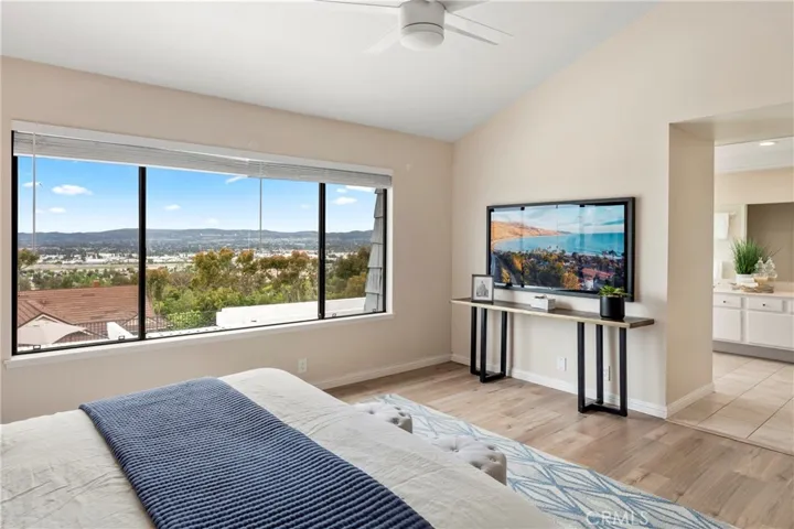 Primary bedroom with incredible views!