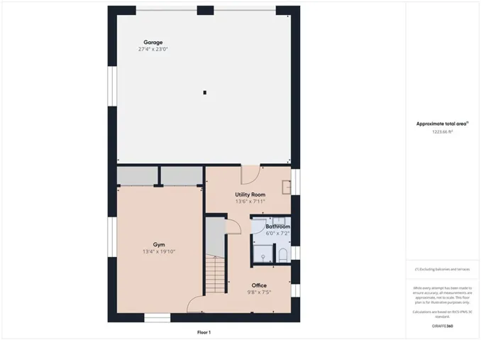 Downstairs floorplan