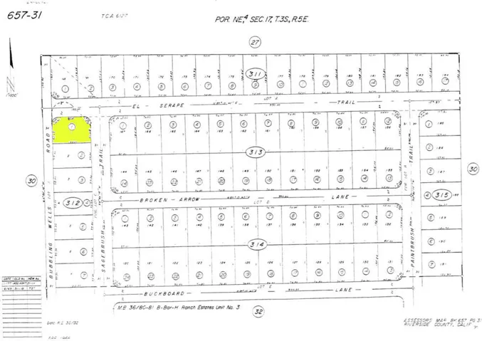 Sagebrush Jones Tax map