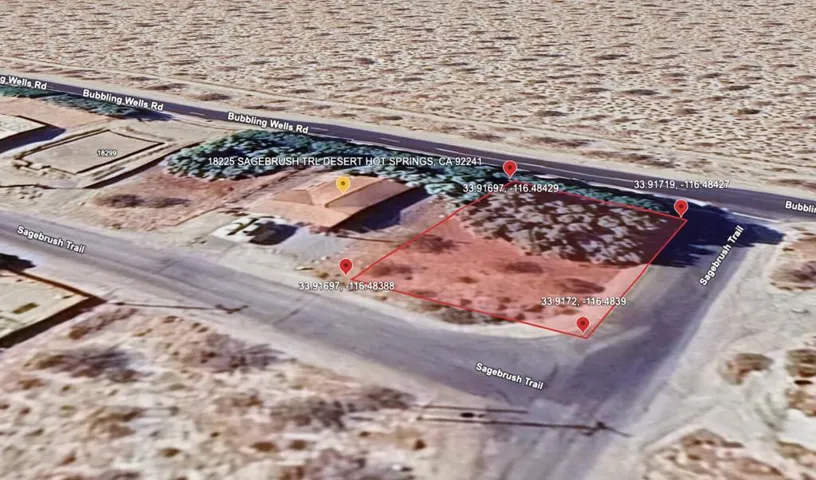 sagebrush trl aerial view with coordinat