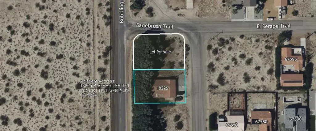 Sagebrush Trl aerial view with adjacent