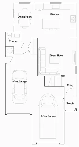 Residence 2 - Level 1 Floorplan