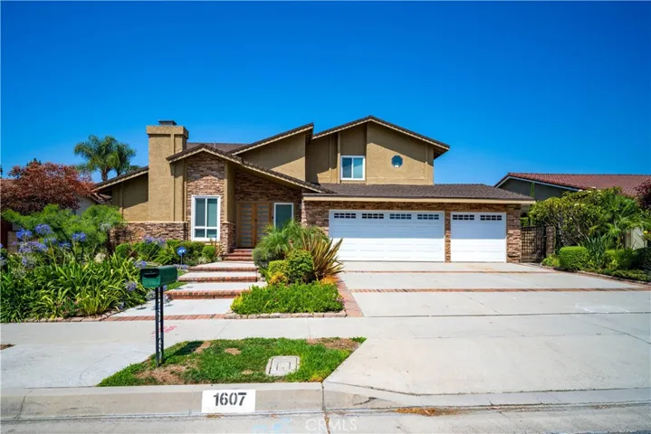 Front of the House with 3-Car Garage