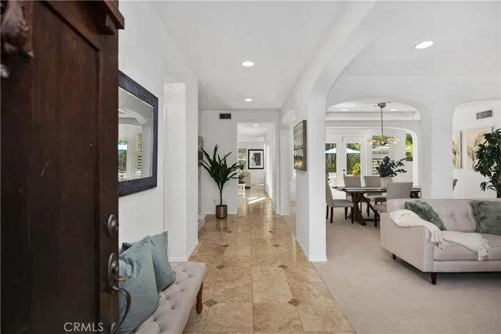 Hallway entering the house