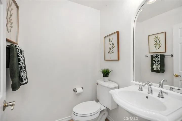 Main level powder room