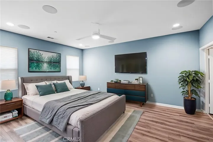 Primary Bedroom Staged