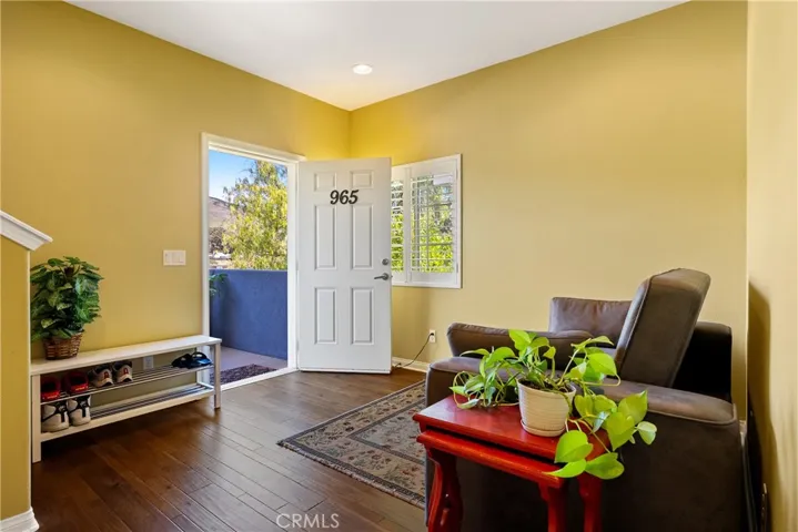 Large entry leads to laundry room and garage
