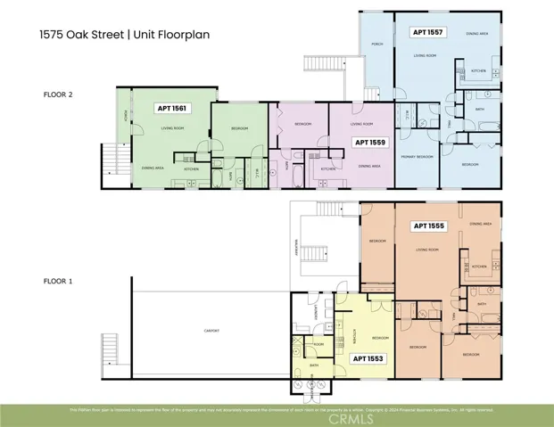 1575 Oak St Floorplan