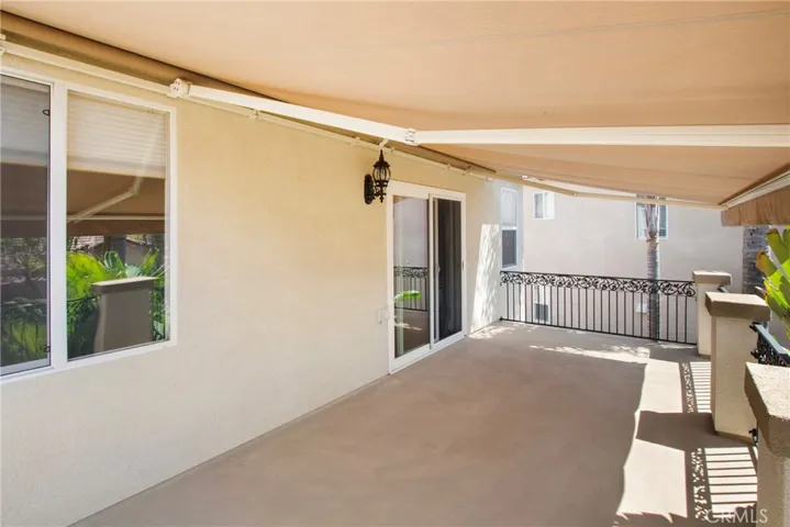 Remote controlled awning with wind sensor