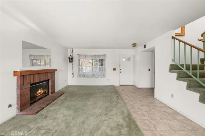 Virtual enhancement to the fireplace.