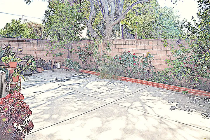 LARGE CONCRETE BACKYARD, LESS MAINTENANCE