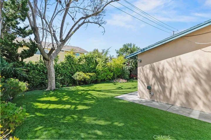 Beautiful spacious side yard