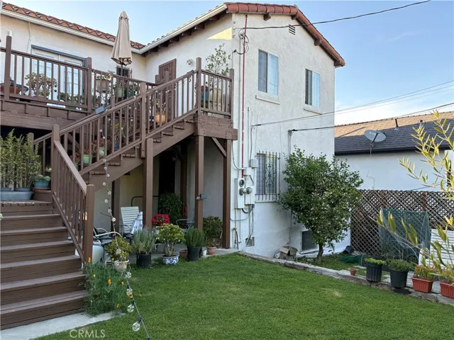 Back view of the house.