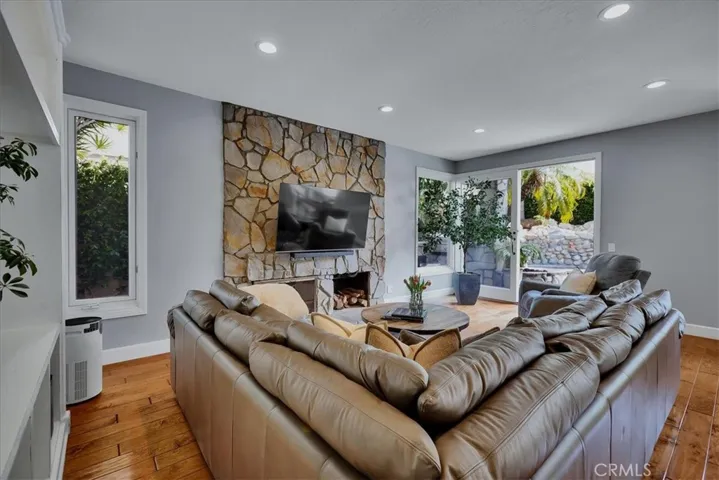 Family Room off of 
Backyard