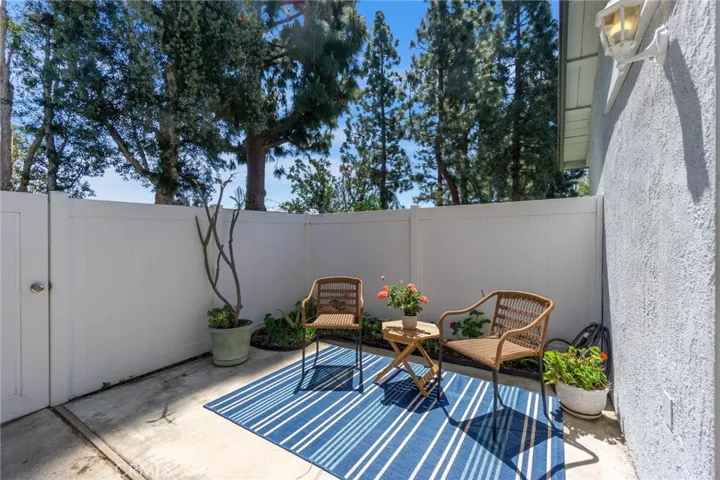 Spacious private patio