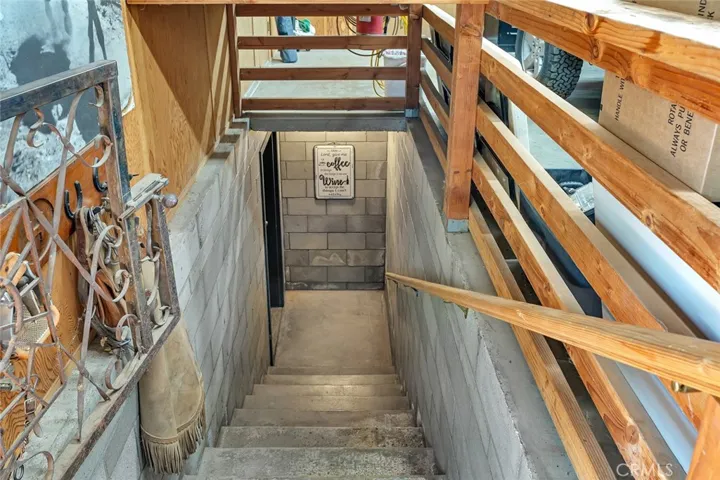 entrance to wine cellar