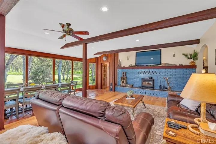 view of fireplace