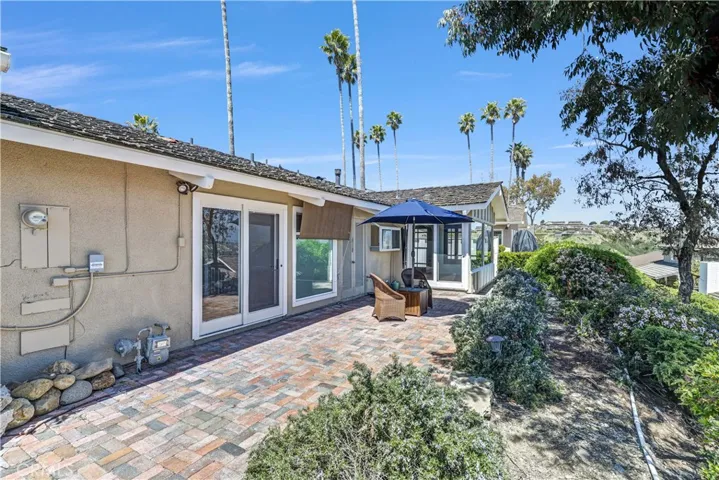 Wrap around patio with privacy and ever-changing views from Saddleback Mountain, El Niguel Country Club to the Southern Coastline off the Pacific Ocean. Beautiful night lights and sunrises