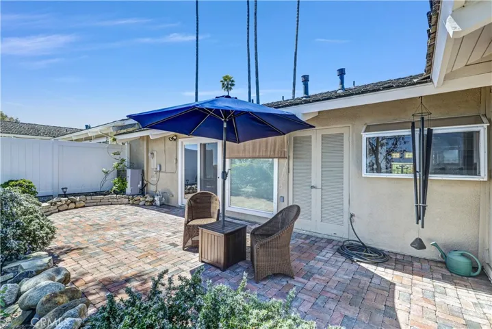 Wrap around patio with privacy and ever-changing views from Saddleback Mountain, El Niguel Country Club to the Southern Coastline off the Pacific Ocean. Beautiful night lights and sunrises