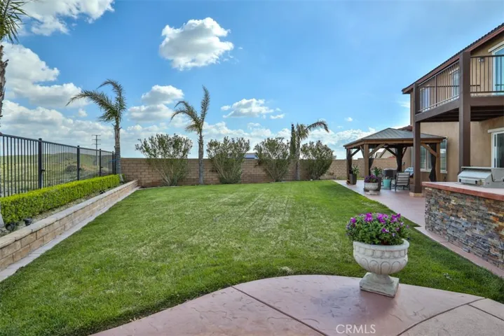 Lush landscaping