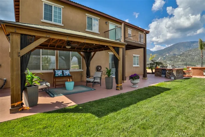 Rear yard pergola