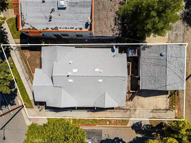 Overhead View Showing Lot Line