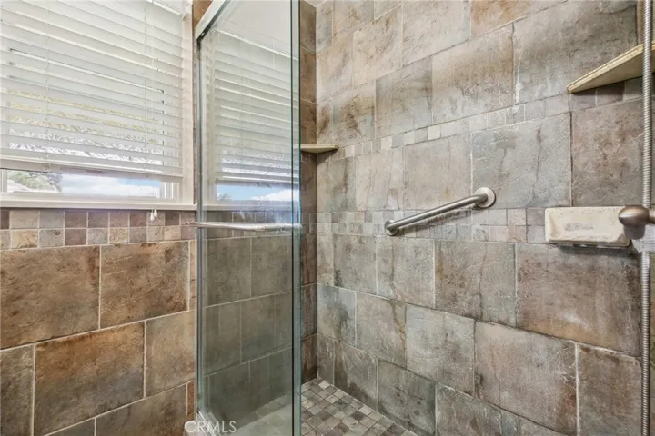 Primary bathroom with walk-in shower