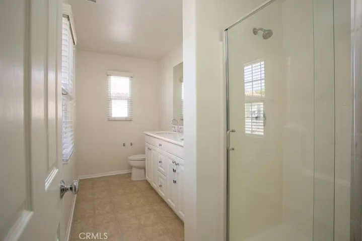 Master bath with two sinks.