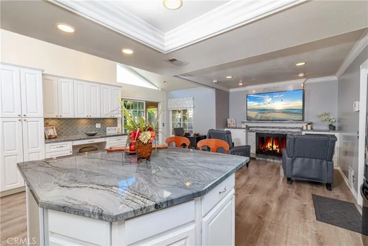 Opens Up into the Family Room area.