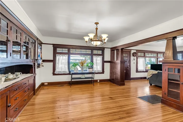 Alternate view of formal dining room.