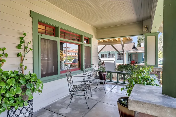 Morning coffee, afternoon lemonade, or evening cocktails can be sipped on this amazing front porch -- which is also an ideal vantage point for the 4th of July fireworks on Mt. Rubidoux!